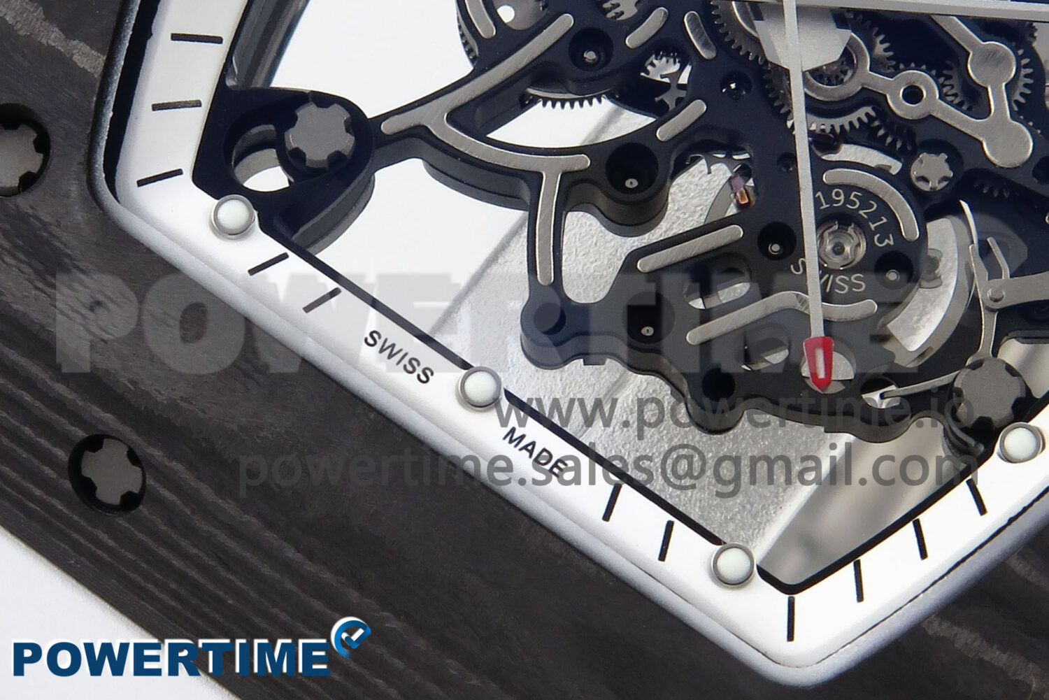 RM055 NTPT APSF 1:1 Best Edition White Bezel White Crown on Rubber Strap RMUL2 Super Clone - Image 5