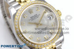 DateJust 31 278383RBR ARF 1:1 Best Edition 904L Steel Silver Diamonds Dial on SS/YG Jubilee Bracelet HZ2236 - Image 2