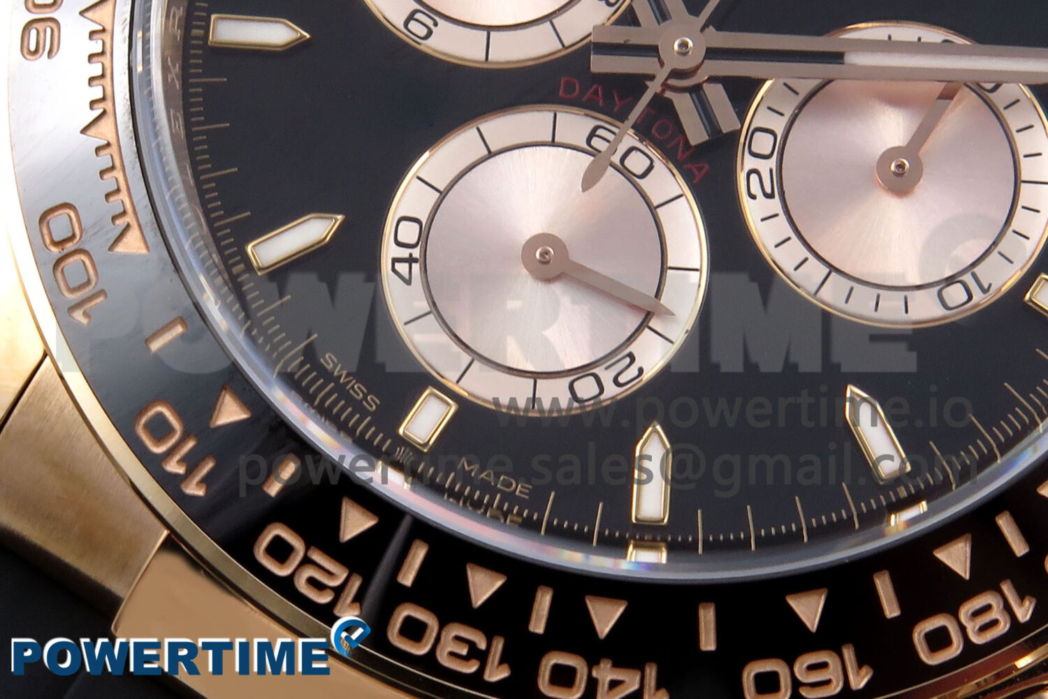 Daytona 126515 RG Clean 1:1 Best Edition Black Ceramic Bezel Black Stick Dial on Oysterflex Strap SH4131 - Image 5