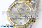 DateJust 31 278383RBR ARF 1:1 Best Edition 904L Steel Silver Diamonds Dial on SS/YG Jubilee Bracelet HZ2236 - Image 3
