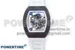 RM055 NTPT APSF 1:1 Best Edition White Bezel White Crown on Rubber Strap RMUL2 Super Clone