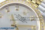 DateJust 31 278383RBR ARF 1:1 Best Edition 904L Steel Silver Diamonds Dial on SS/YG Jubilee Bracelet HZ2236 - Image 4