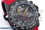 Daytona Diw 40mm N6F 1:1 Best Edition Gray Skeleton Dial Red Nylon Strap DD4801 - Image 2