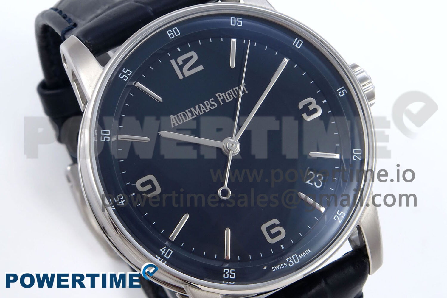 Code 11.59 SS 15210 APSF 1:1 Best Edition Blue Dial on Blue Leather Strap SA4302 Super Clone - Image 2