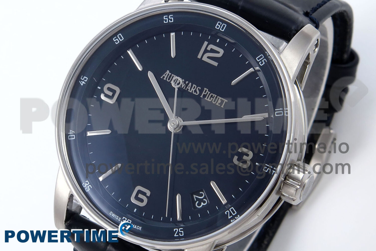 Code 11.59 SS 15210 APSF 1:1 Best Edition Blue Dial on Blue Leather Strap SA4302 Super Clone - Image 3