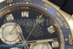 Daytona 126518 YG Clean 1:1 Best Edition 904L Black/YG Diamond Dial on Oysterflex Rubber Strap SH4131 - Image 4