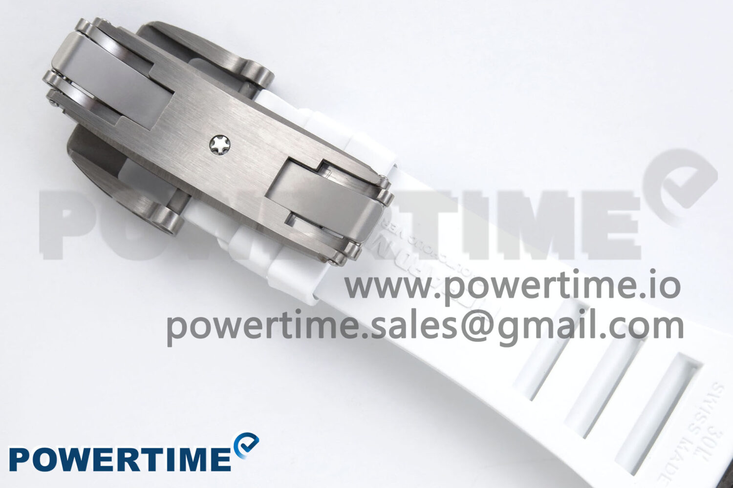 RM055 NTPT APSF 1:1 Best Edition White Bezel Blue Crown on Rubber Strap RMUL2 Super Clon - Image 10