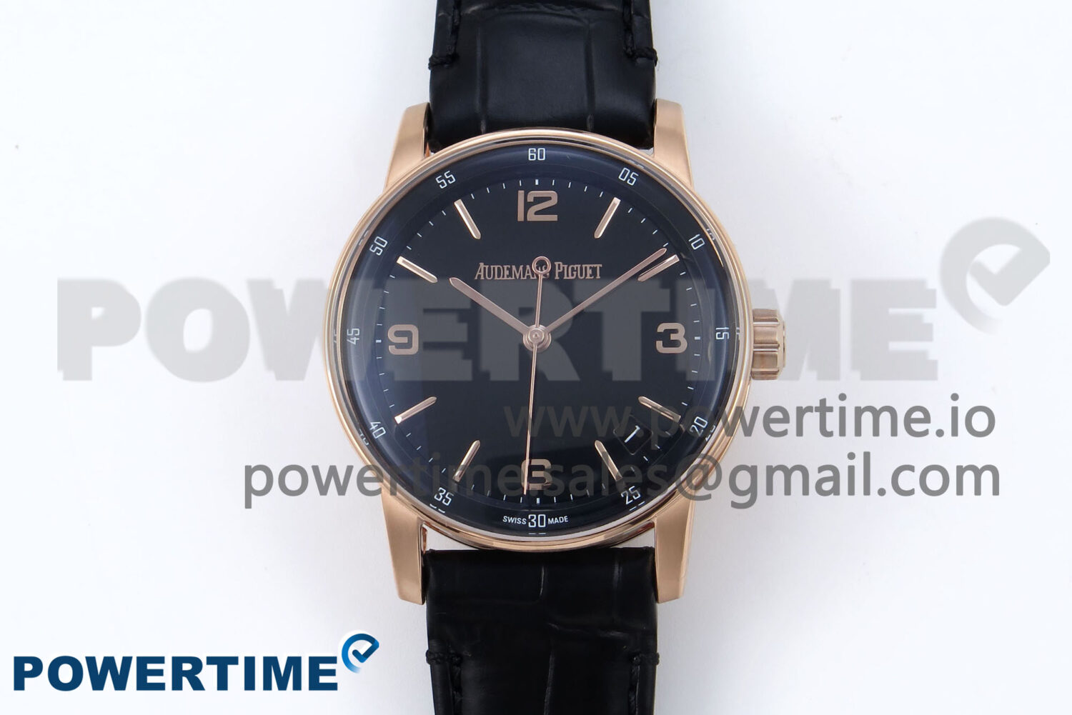 Code 11.59 RG 15210 APSF 1:1 Best Edition Black Dial on Black Leather Strap SA4302 Super Clone - Image 1