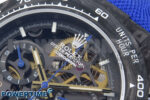 Daytona Diw 40mm N6F 1:1 Best Edition Gray Skeleton Dial Blue Nylon Strap DD4801 - Image 4