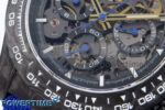 Daytona Diw 40mm N6F 1:1 Best Edition Gray Skeleton Dial Blue Nylon Strap DD4801 - Image 5