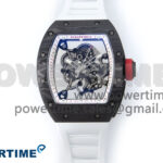 RM055 NTPT APSF 1:1 Best Edition White Bezel Red Crown on Rubber Strap RMUL2 Super Clone