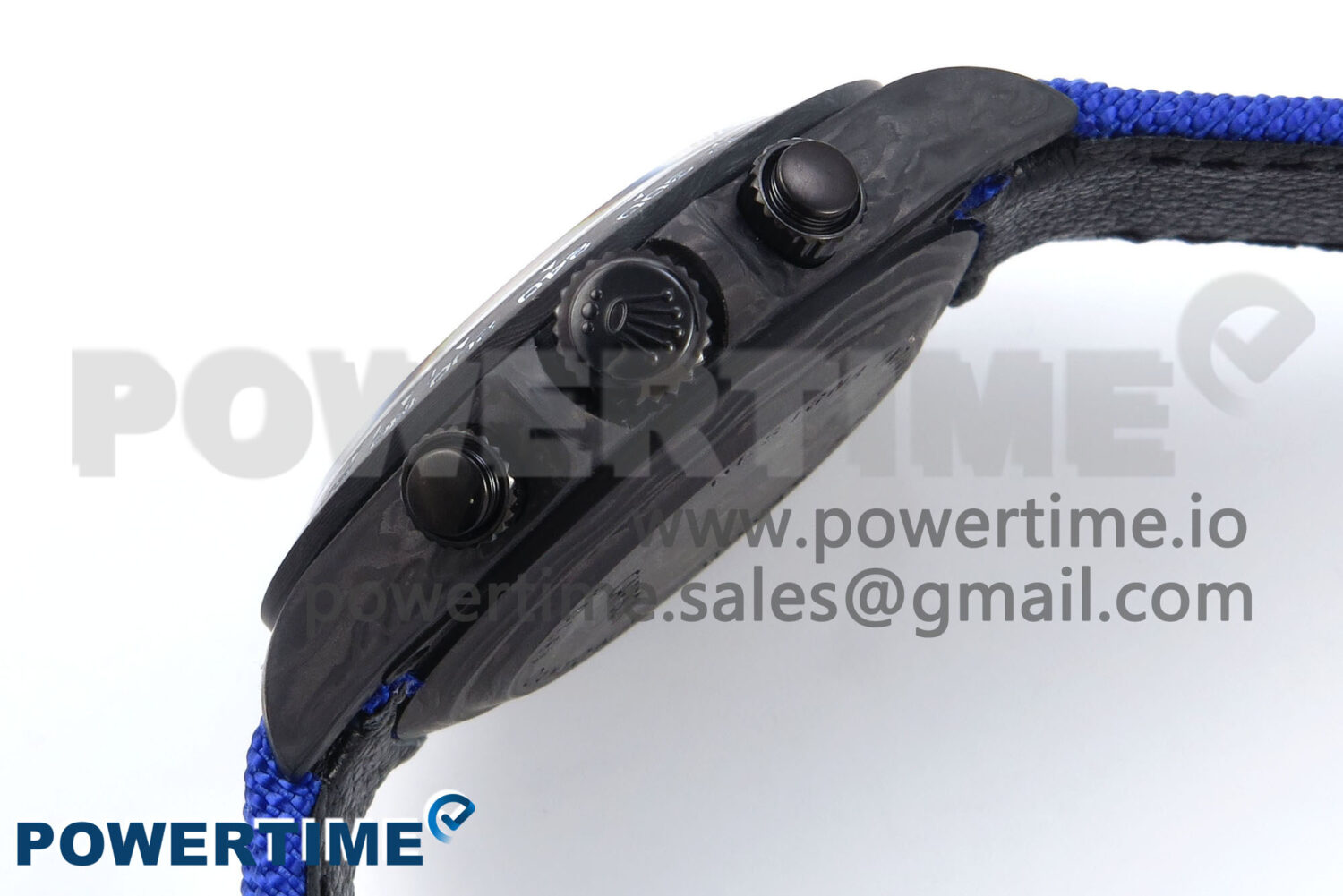 Daytona Diw 40mm N6F 1:1 Best Edition Gray Skeleton Dial Blue Nylon Strap DD4801 - Image 6