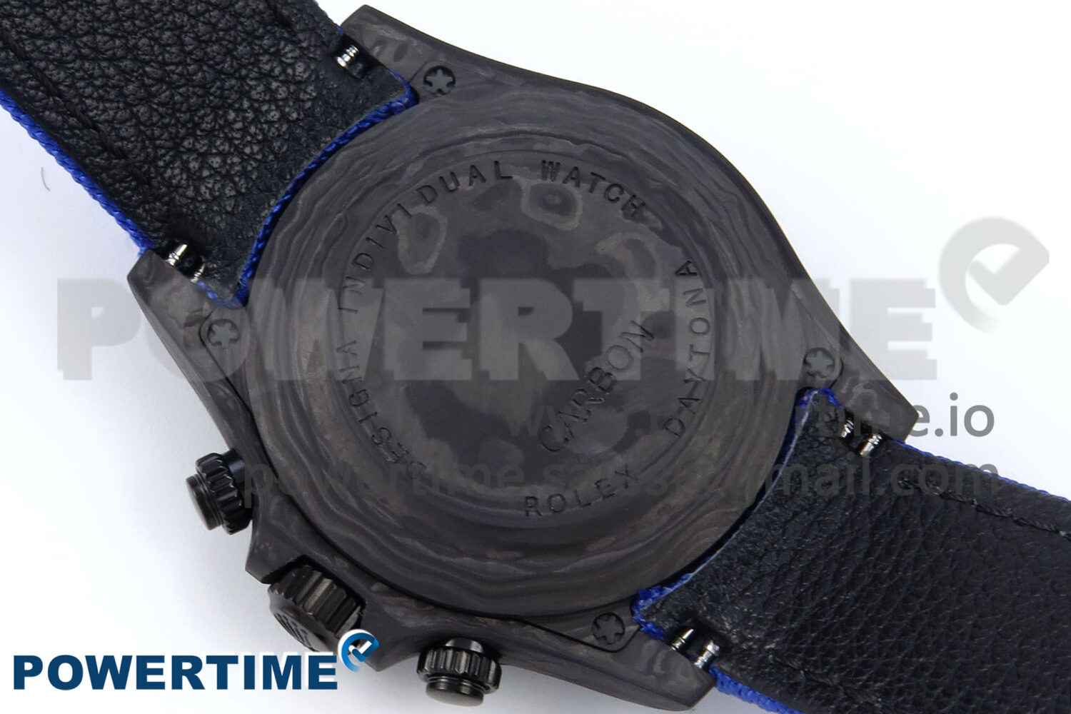 Daytona Diw 40mm N6F 1:1 Best Edition Gray Skeleton Dial Blue Nylon Strap DD4801 - Image 8