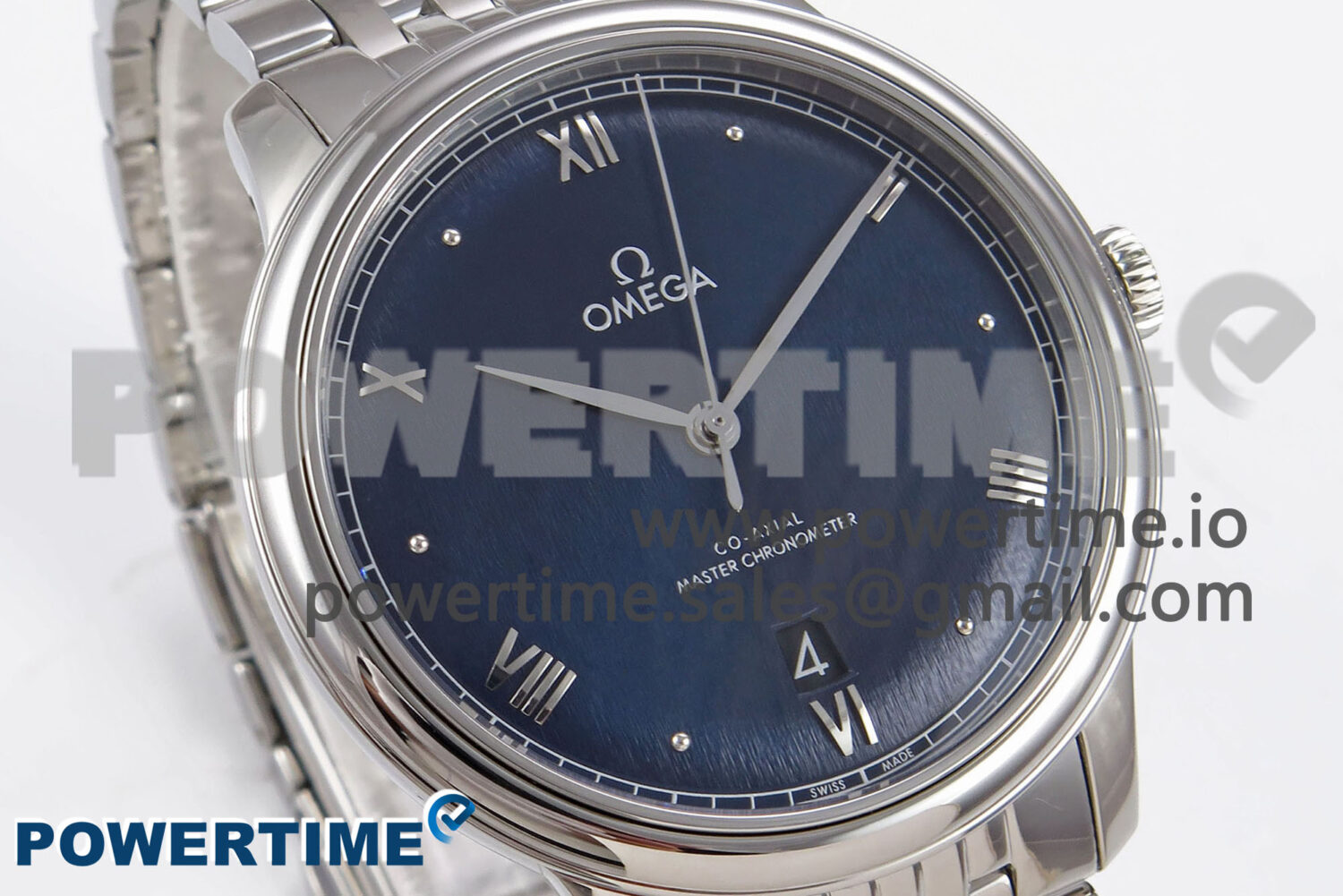 De Ville Date SS VSF 1:1 Best Edition Blue Dial on SS Bracelet A8800 - Image 2