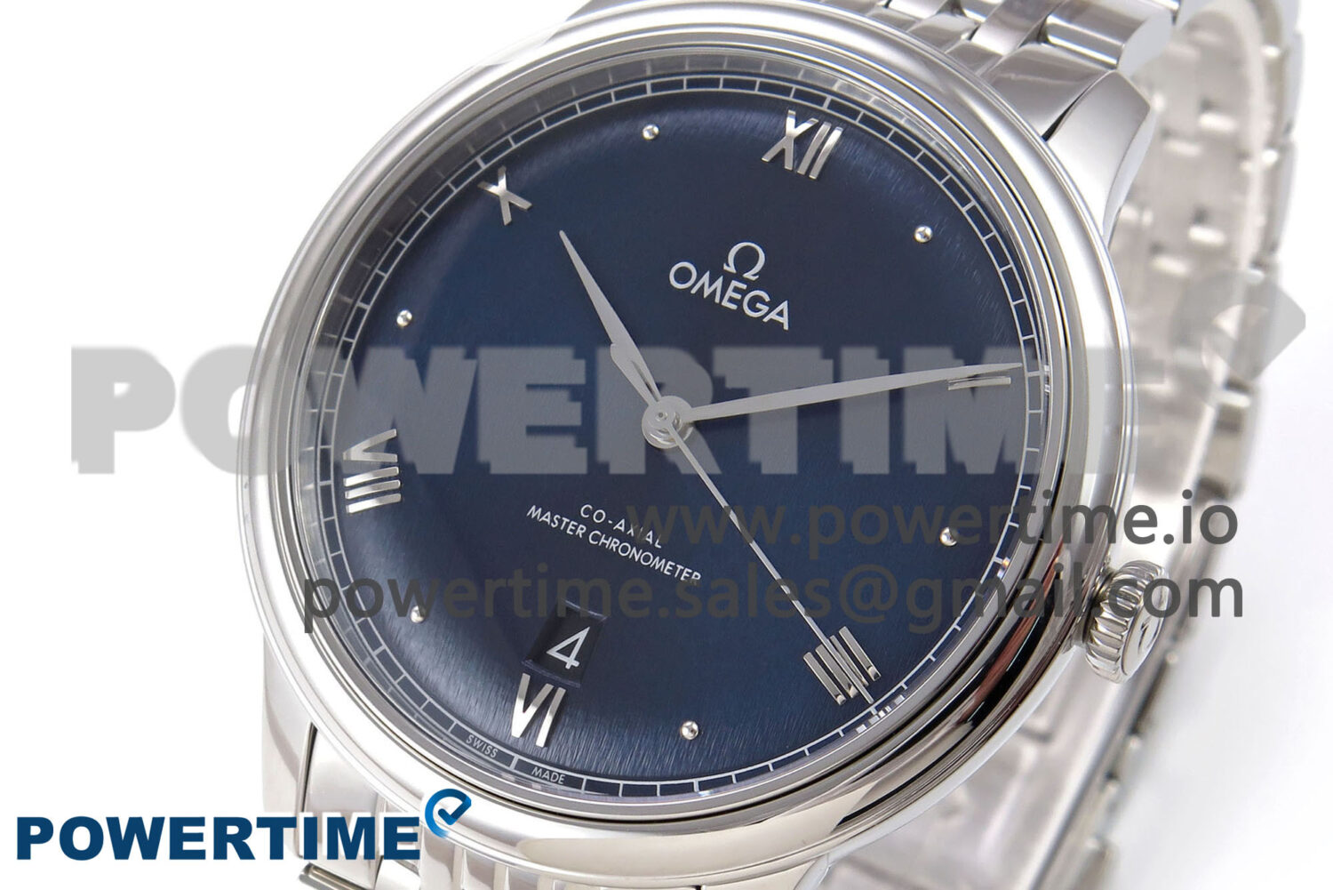 De Ville Date SS VSF 1:1 Best Edition Blue Dial on SS Bracelet A8800 - Image 3