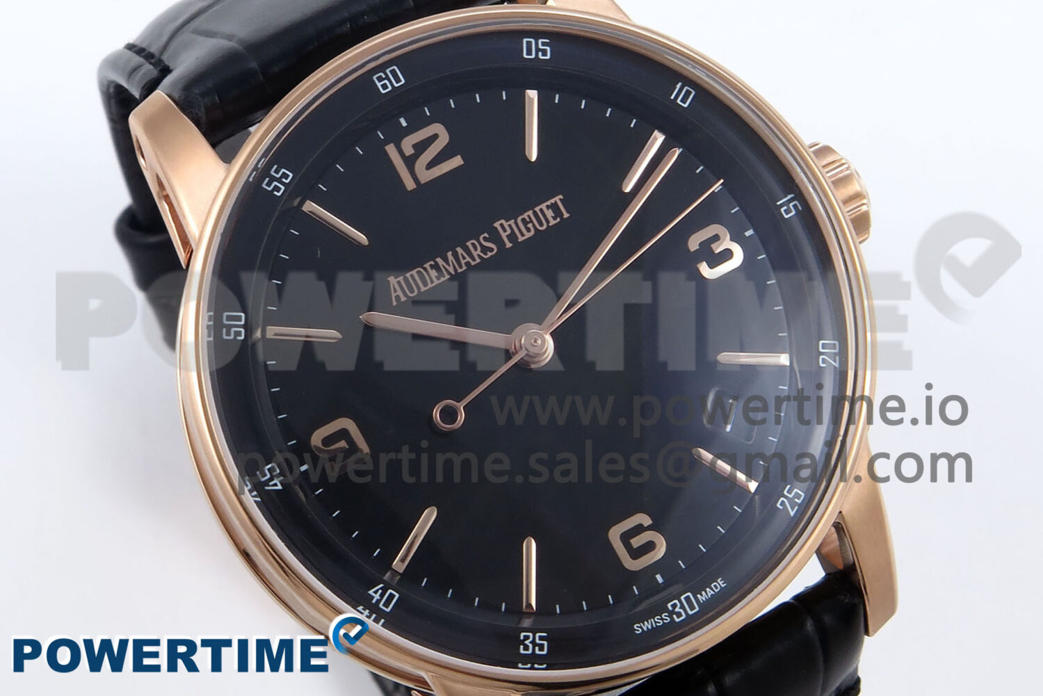 Code 11.59 RG 15210 APSF 1:1 Best Edition Black Dial on Black Leather Strap SA4302 Super Clone - Image 2