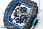 RM055 NTPT APSF 1:1 Best Edition White Bezel Blue Crown on Rubber Strap RMUL2 Super Clon - Image 3
