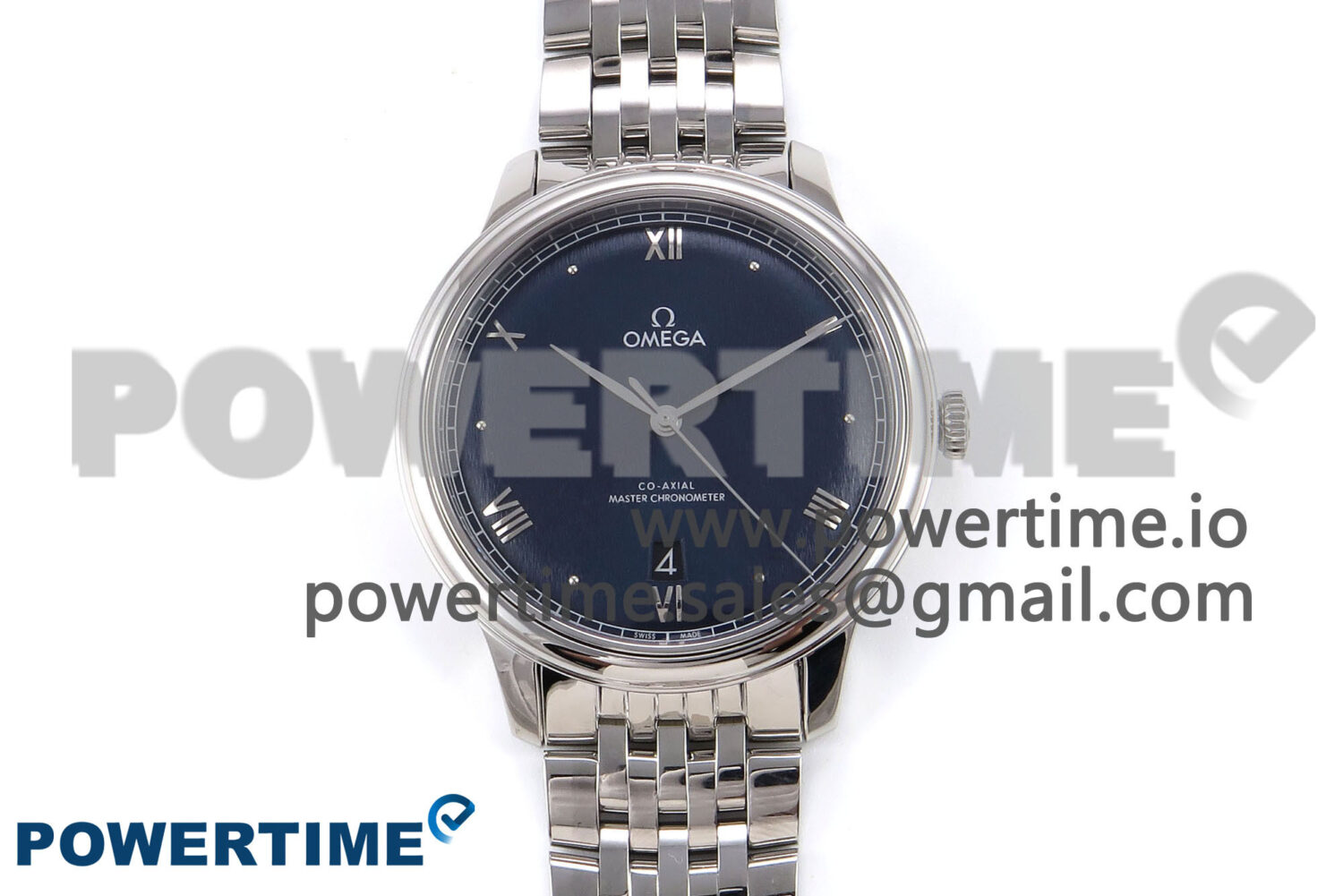 De Ville Date SS VSF 1:1 Best Edition Blue Dial on SS Bracelet A8800 - Image 1