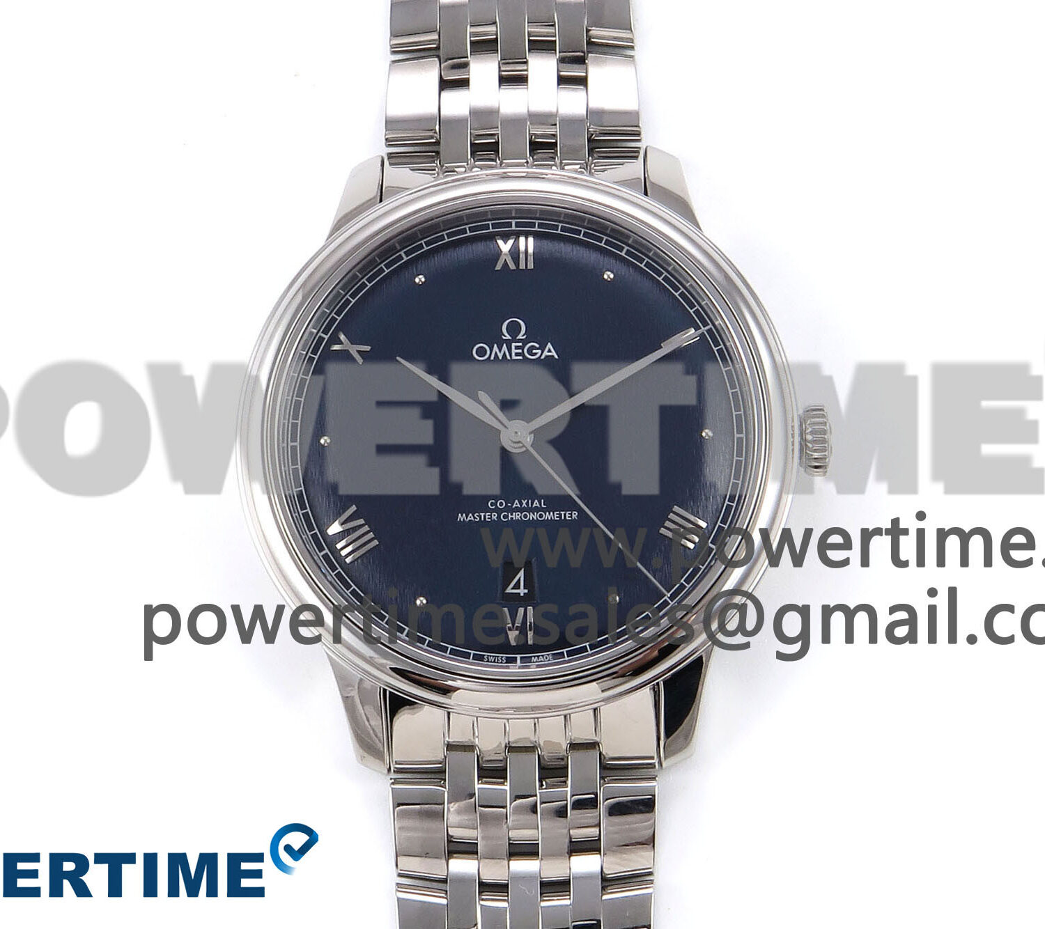 De Ville Date SS VSF 1:1 Best Edition Blue Dial on SS Bracelet A8800