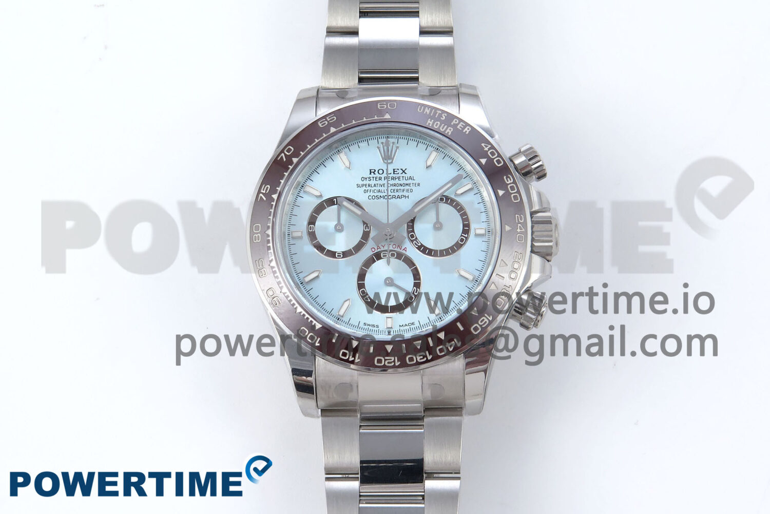Daytona 126506 VSF 40mm SS 1:1 Best Edition Ice Blue Stick Dial on SS Bracelet SA4131 Super Clone - Image 1