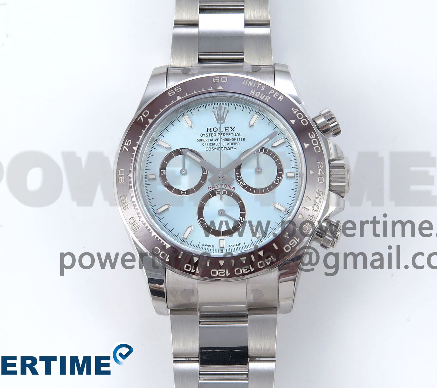 Daytona 126506 VSF 40mm SS 1:1 Best Edition Ice Blue Stick Dial on SS Bracelet SA4131 Super Clone