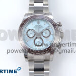Daytona 126506 VSF 40mm SS 1:1 Best Edition Ice Blue Stick Dial on SS Bracelet SA4131 Super Clone