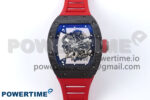 RM055 NTPT APSF 1:1 Best Edition Black Bezel Red Crown on Rubber Strap RMUL2 Super Clone