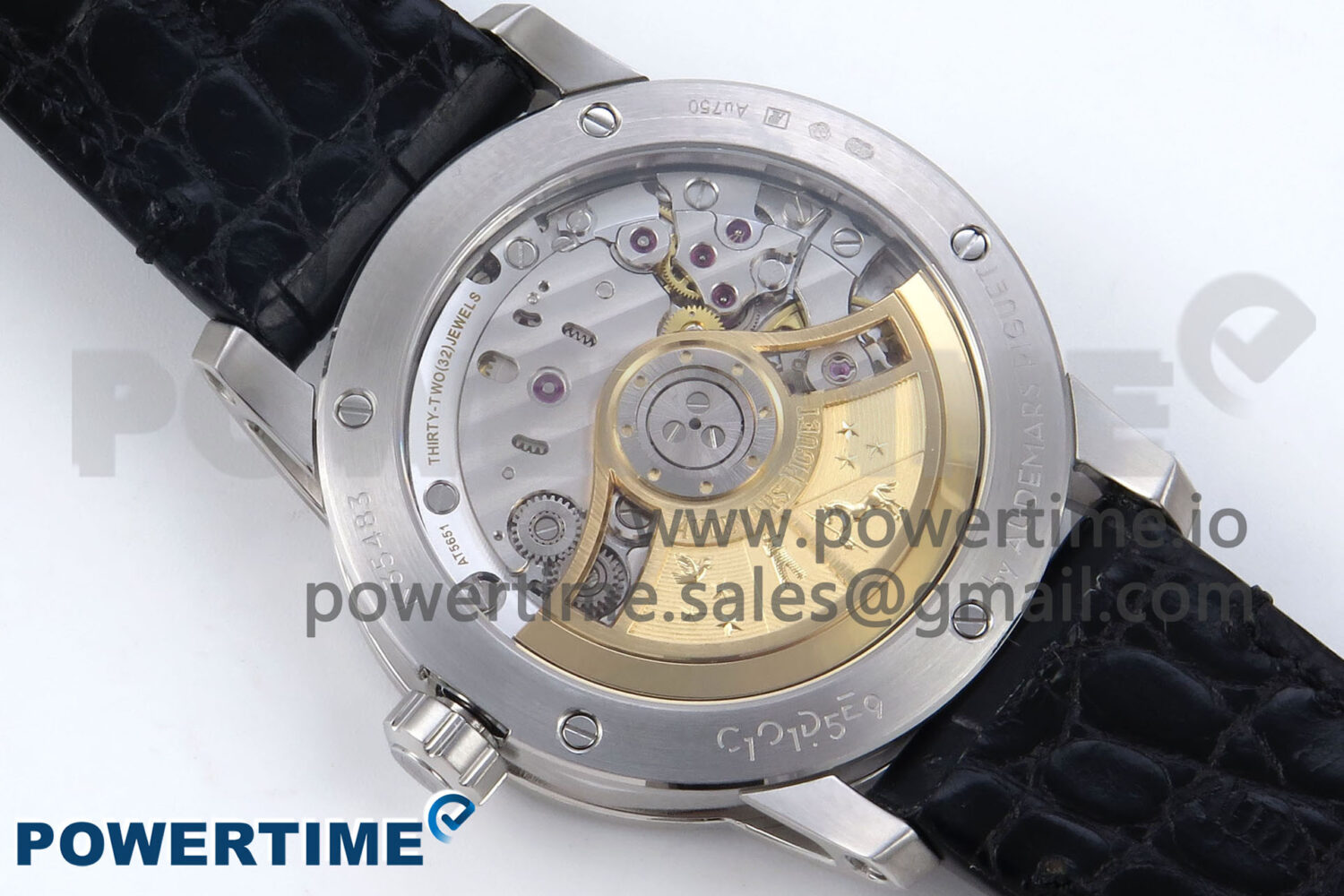 Code 11.59 SS 15210 APSF 1:1 Best Edition Black Dial on Black Leather Strap SA4302 Super Clone - Image 8