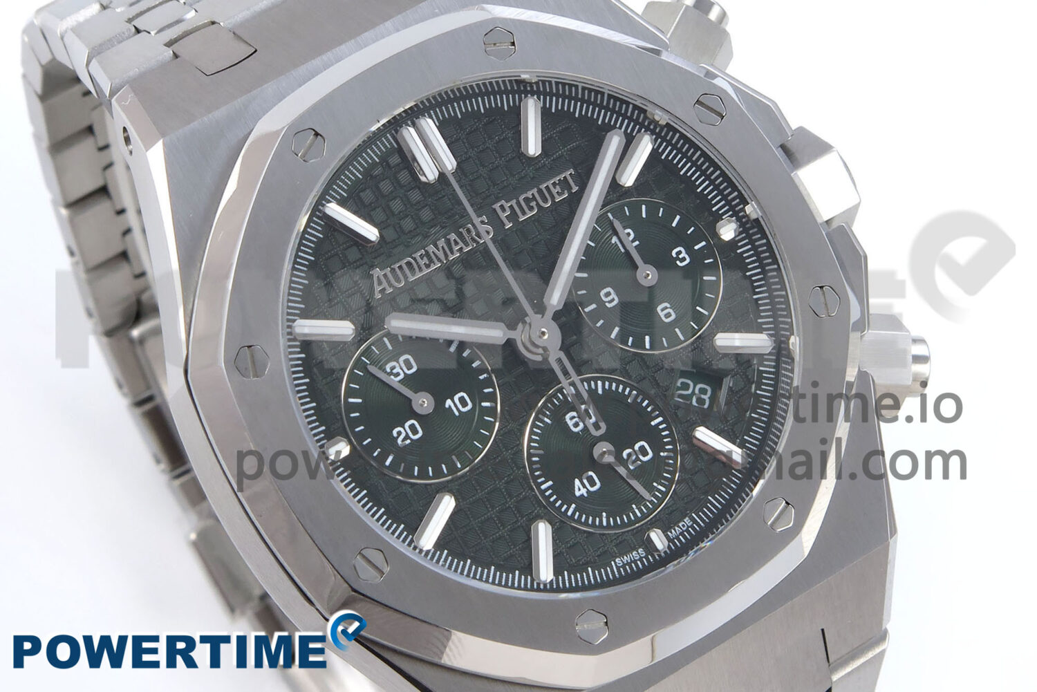 Royal Oak Chrono 26240ST SS BF Best Edition Green Dial on SS Bracelet SH7750 - Image 2