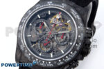 Daytona Diw 40mm N6F 1:1 Best Edition Gray Skeleton Dial Black Nylon Strap DD4801 - Image 3
