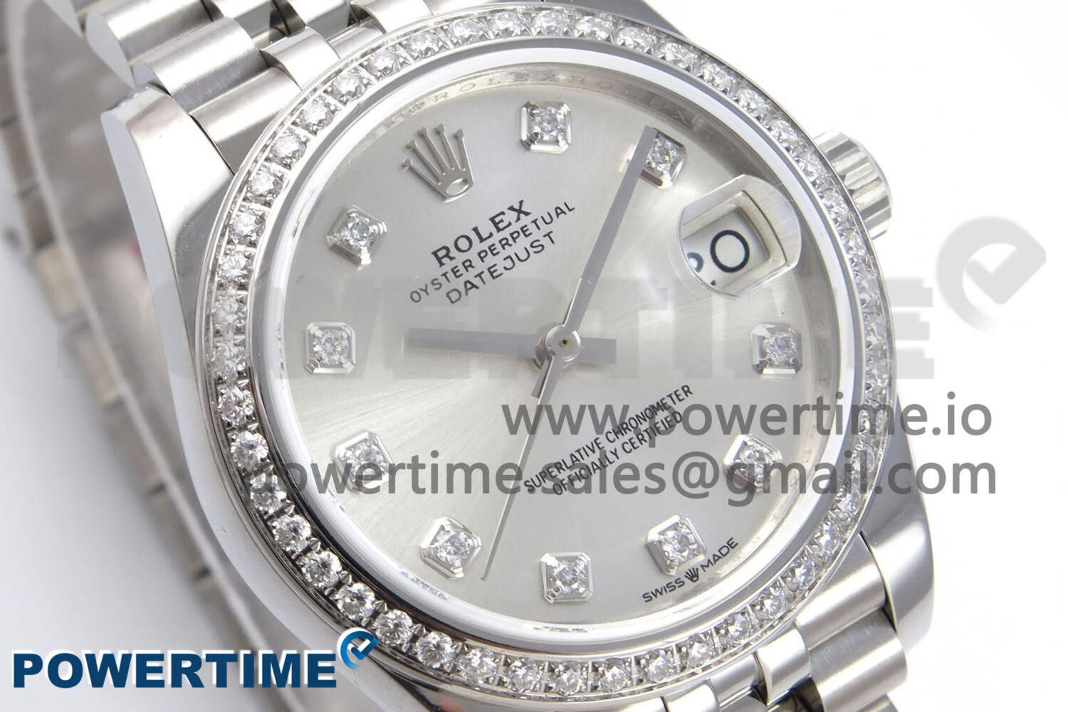 DateJust 31 278384RBR ARF 1:1 Best Edition 904L Steel Silver Diamonds Dial on SS Jubilee Bracelet HZ2236 - Image 2