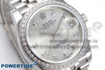 DateJust 31 278384RBR ARF 1:1 Best Edition 904L Steel Silver Diamonds Dial on SS Jubilee Bracelet HZ2236 - Image 2