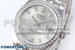 DateJust 31 278384RBR ARF 1:1 Best Edition 904L Steel Silver Diamonds Dial on SS Jubilee Bracelet HZ2236 - Image 3