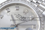 DateJust 31 278384RBR ARF 1:1 Best Edition 904L Steel Silver Diamonds Dial on SS Jubilee Bracelet HZ2236 - Image 4