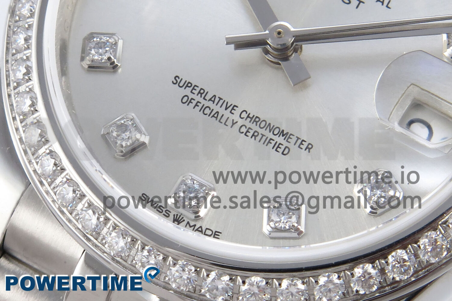 DateJust 31 278384RBR ARF 1:1 Best Edition 904L Steel Silver Diamonds Dial on SS Jubilee Bracelet HZ2236 - Image 5