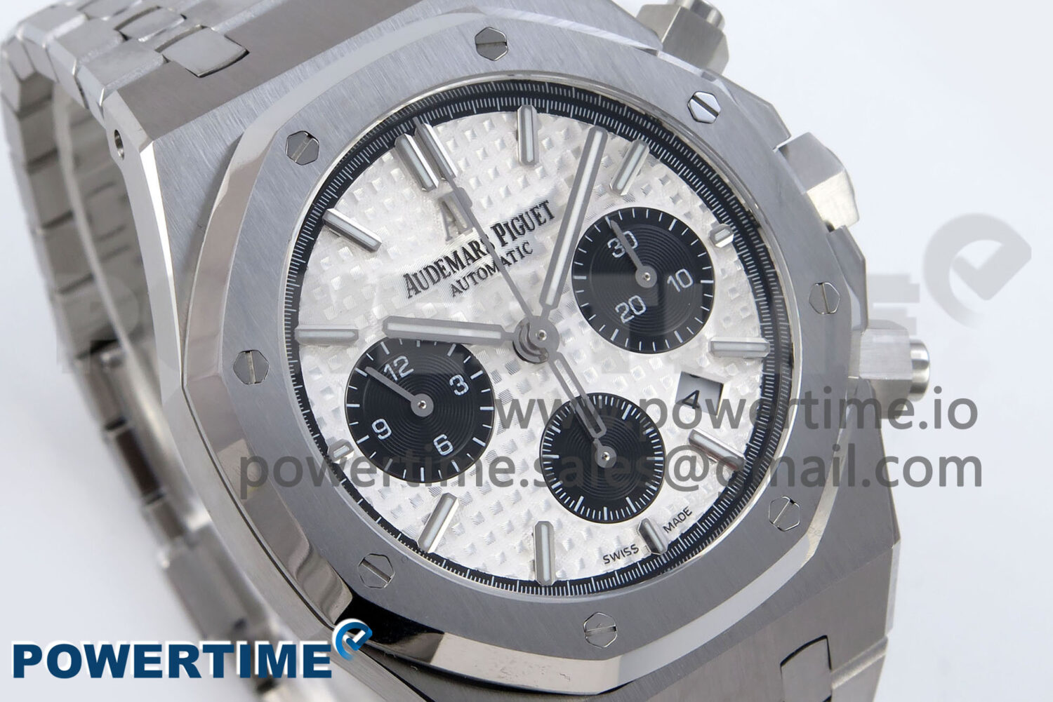 Royal Oak Chrono 26240ST SS BF Best Edition White/Black Dial on SS Bracelet SH7750 - Image 2