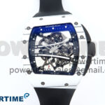 RM61-01 Yohan Blake White NTPT APSF 1:1 Best Edition on Black Rubber Strap RMUL2 Super Clone