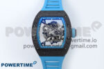RM055 NTPT APSF 1:1 Best Edition Blue Bezel Blue Crown on Rubber Strap RMUL2 Super Clone