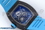 RM055 NTPT APSF 1:1 Best Edition Blue Bezel Blue Crown on Rubber Strap RMUL2 Super Clone - Image 8