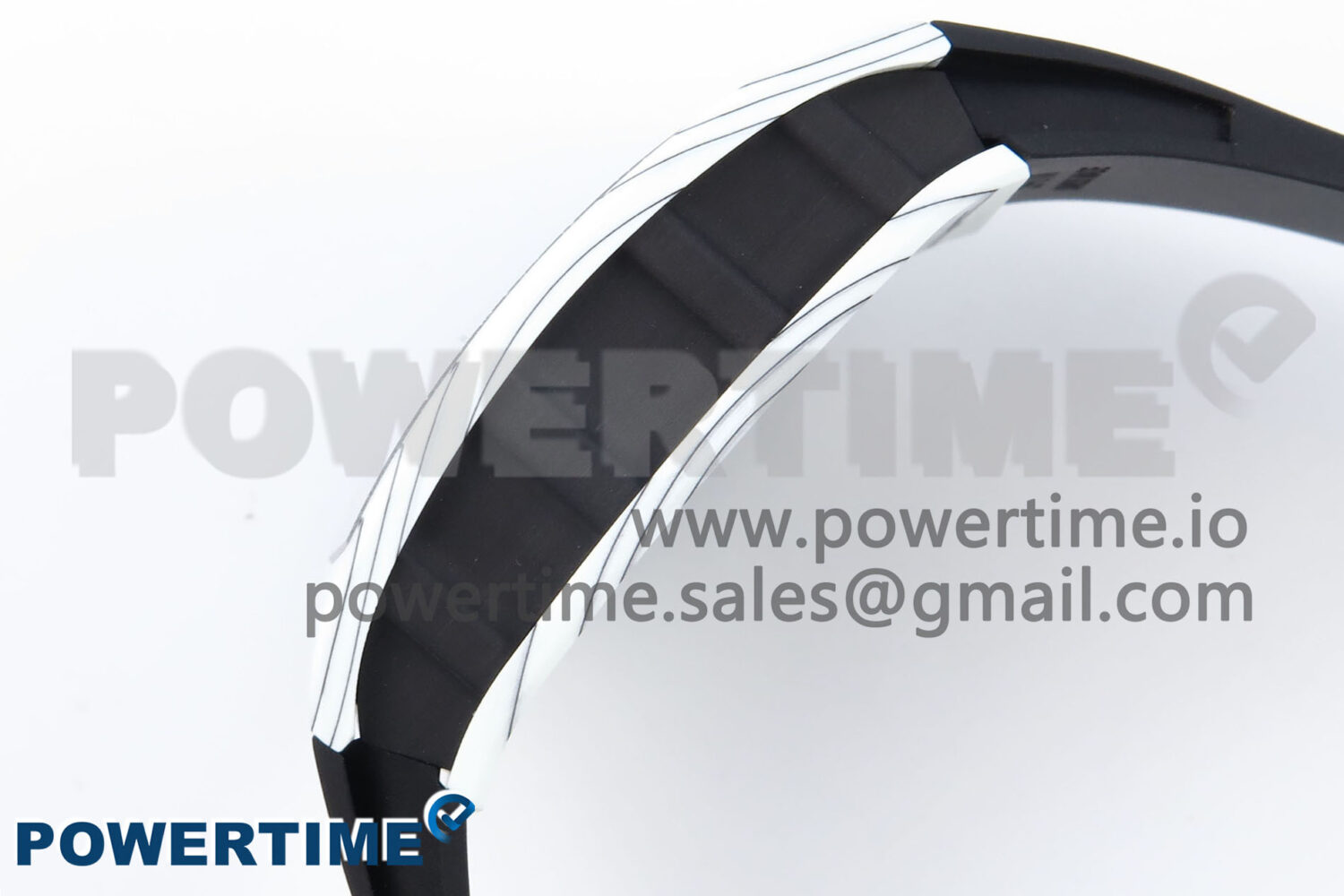 RM61-01 Yohan Blake White NTPT APSF 1:1 Best Edition on Black Rubber Strap RMUL2 Super Clone - Image 6