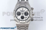 Royal Oak Chrono 26240ST SS BF Best Edition White/Black Dial on SS Bracelet SH7750
