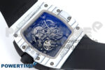 RM61-01 Yohan Blake White NTPT APSF 1:1 Best Edition on Black Rubber Strap RMUL2 Super Clone - Image 8