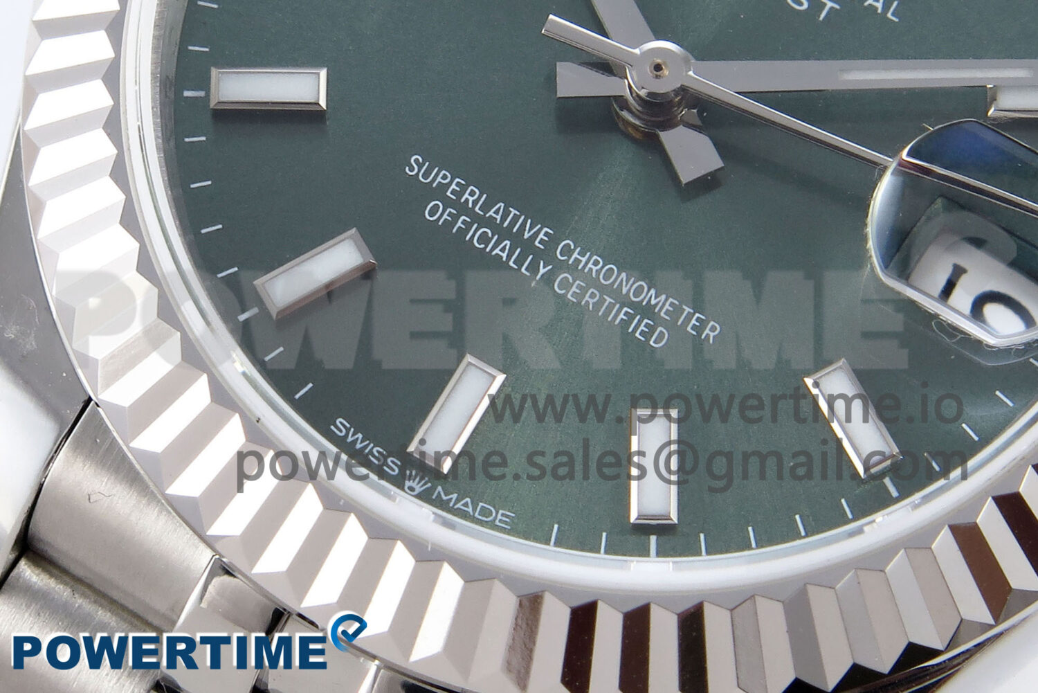 DateJust 31 278274 ARF 1:1 Best Edition 904L Steel Green Stick Dial on SS Jubilee Bracelet HZ2236 - Image 5