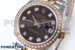 DateJust 31 278381RBR ARF 1:1 Best Edition 904L Steel Brown Diamonds Dial on SS/RG Jubilee Bracelet HZ2236 - Image 3