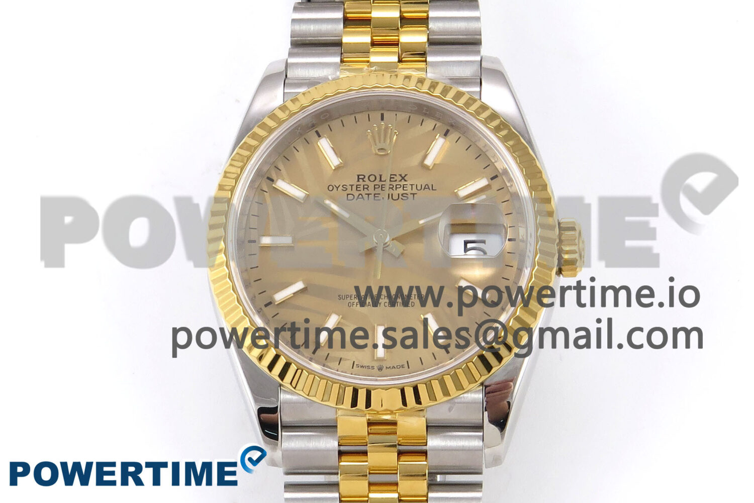 DateJust 36 SS/YG 126233 VSF 1:1 Best Edition 904L Steel YG Leaf Dial on Jubilee Bracelet VS3235 - Image 1