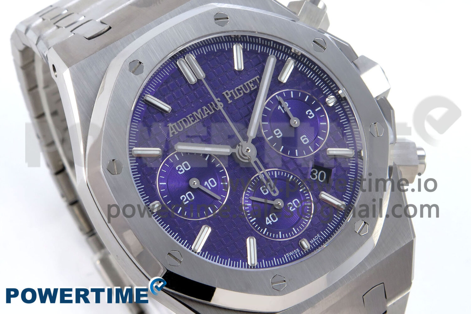 Royal Oak Chrono 26240ST SS BF Best Edition Purple Dial on SS Bracelet SH7750 - Image 2
