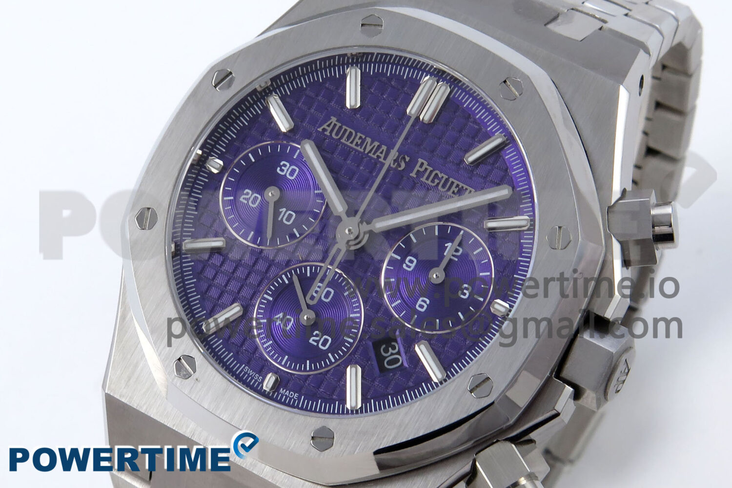 Royal Oak Chrono 26240ST SS BF Best Edition Purple Dial on SS Bracelet SH7750 - Image 3