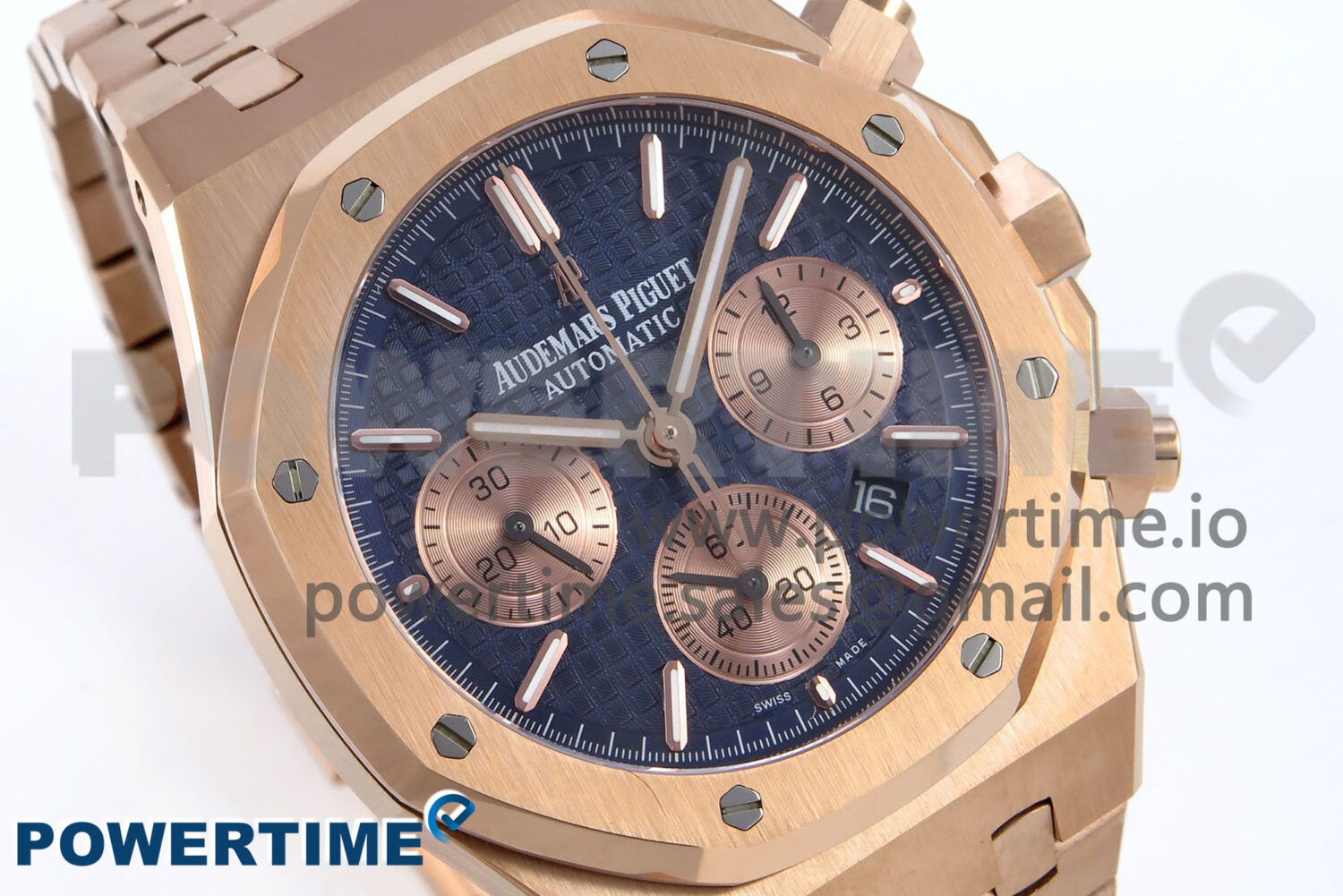 Royal Oak Chrono 26240OR RG BF Best Edition Blue/RG Dial on RG Bracelet SH7750 - Image 2
