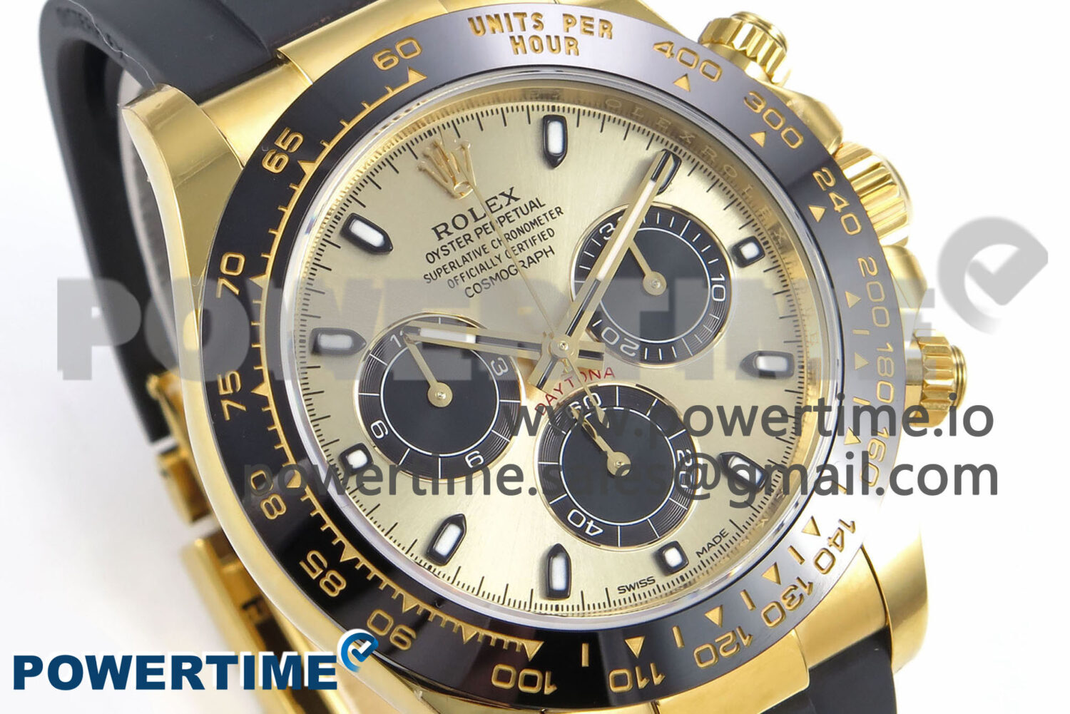 Daytona 116518 VSF 1:1 Best Edition 904L Steel YG Dial on Oysterflex Strap DD4130 - Image 2