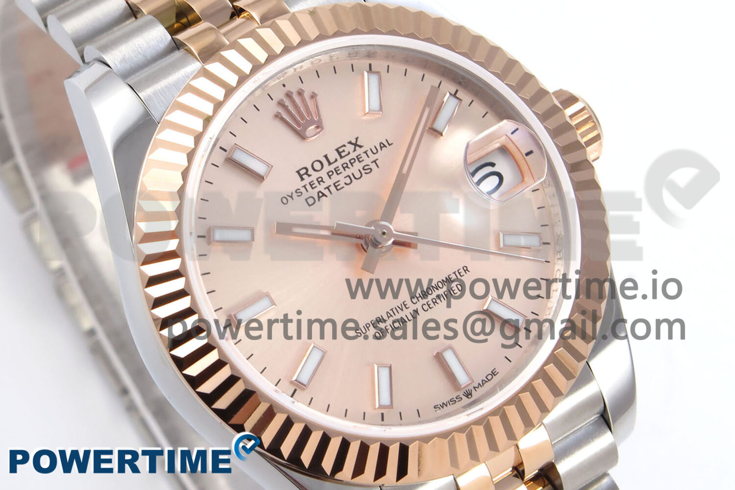 DateJust 31 278271 ARF 1:1 Best Edition 904L Steel RG Stick Dial on SS/RG Jubilee Bracelet HZ2236 - Image 2